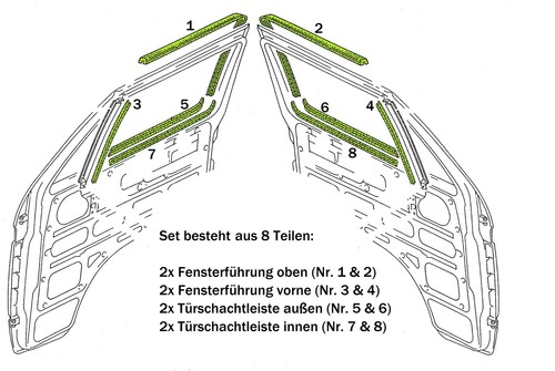 Türschachtdichtung - vw,