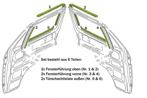Türschachtdichtung - vw, t3